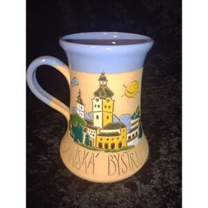 Banska Bystrica Slovakia Handmade Pottery Coffee Tea Travel Souvenir Cup‎ Mug